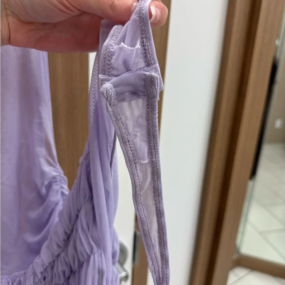 Free‎ People Intimately Lilac Ruched Bodysuit